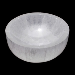 Gemstone Bowl, Round, Selenite, 6cm
