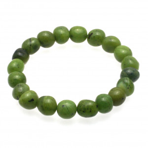 Tumbled Bead Bracelet, Jade