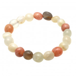 Tumbled Bead Bracelet, Moonstone