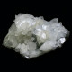 Apophyllite on Quartz with rock substrate ~ length 19cm,