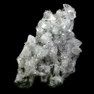 Apophyllite on Quartz, light open structure ~ length 19cm,