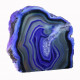 Agate Cut Base slice,  Purple with Crystal centre ~14cm