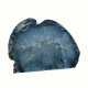 Agate Cut Base slice, Blue with Crystal centre ~12cm