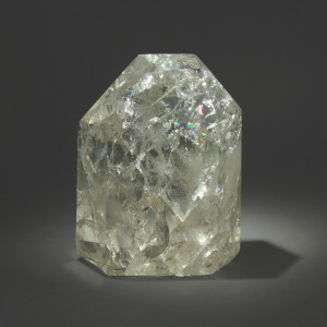 Fire & Ice Quartz, polished point ~ 6.3cm