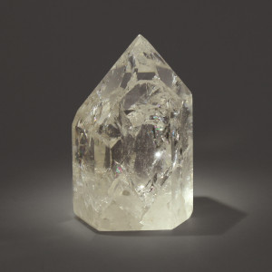 Fire & Ice Quartz, polished point ~ 6.5cm