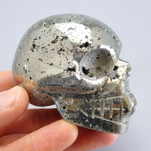 Pyrite Skull, ~80mm deep
