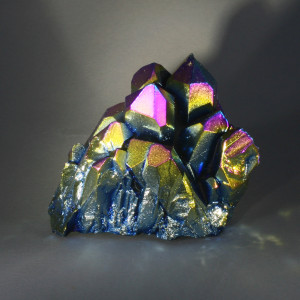 Rainbow Aura Quartz Cluster ~ 80mm wide
