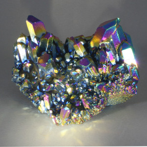 Rainbow Aura Quartz Cluster ~ 100mm wide