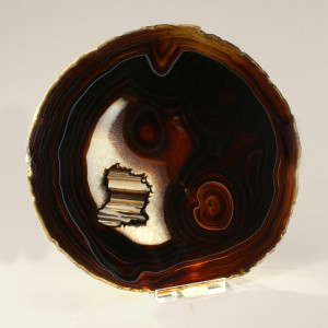 Agate Thin Slice, Natural ~ 16cm with Gift Box + stand
