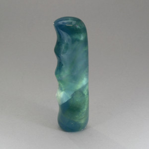 Rainbow Fluorite Massage Wand with grip ~ 10cm in length