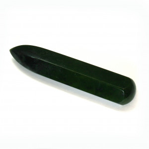 Serpentine Wand (dark green), 6 sided ~length 120mm