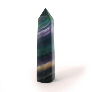 Polished Point, Rainbow Fluorite ~ 8cm