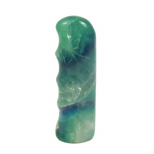 Rainbow Fluorite Massage Wand with grip ~ 8cm in length