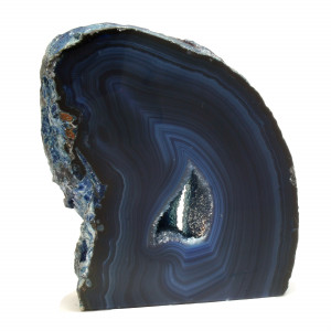 Agate Cut Base slice, Blue ~13cm