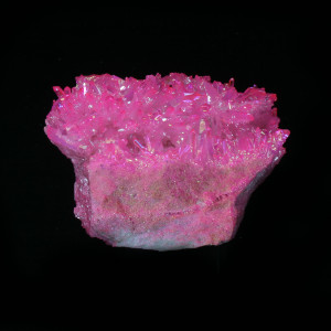 Quartz, Neon Pink Quartz Cluster ~ 7cm wide