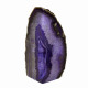 Agate Monolith, two polished faces, Purple ~ 18cm tall