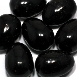 Egg, Tourmaline - Black