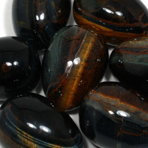 Egg, Tiger Eye - Blue