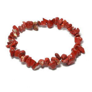 Gemchip Bracelet, Jasper - Red