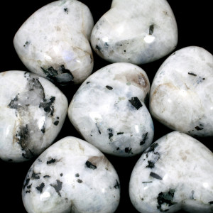 Heart, Moonstone - Rainbow