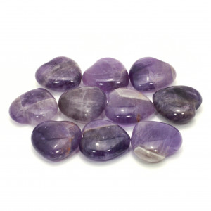 Hearts, Mini - Box of 12 - Amethyst