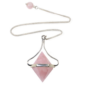 Pendulum, Double Ended, Rose Quartz