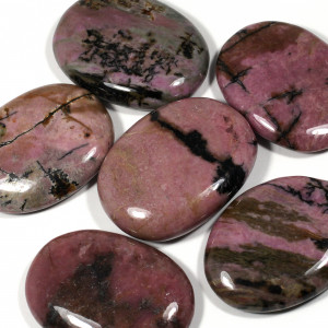 Mini Massage Stone, Rhodonite