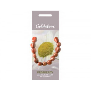 NG04  Nature Bracelet, 5pc  - Goldstone ( Prosperity )
