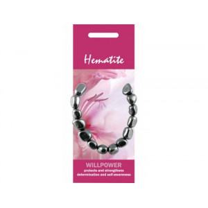NG09  Nature Bracelet, 5pc  - Hematite ( Willpower )