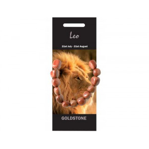 NZ07  Nature Bracelet, 5pc  - Goldstone ( Leo )