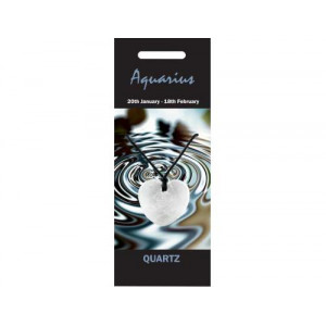 NZ13  Nature Pendant, 5pc  - Quartz ( Aquarius )