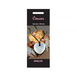 NZ18  Nature Pendant, 5pc  - Opalite ( Cancer )