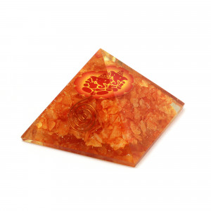 Tangerine Quartz Orgonite ~50mm