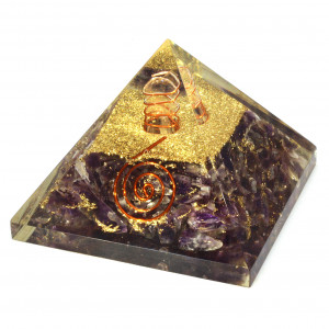 Amethyst & Copper Quartz Orgonite ~50mm