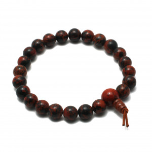 Powerbead Bracelet, Obsidian - Mahogany