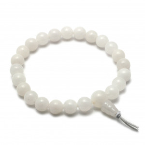 Powerbead Bracelet, Onyx - White