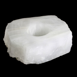 Tealight, Polished Top, Quartz