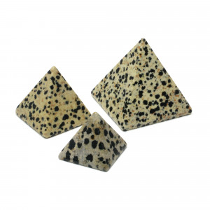 Pyramid, Jasper - Dalmation, Small, ~30mm