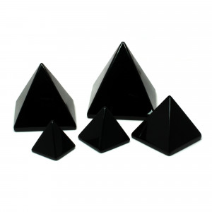 Pyramid, Obsidian, Mini, ~25mm