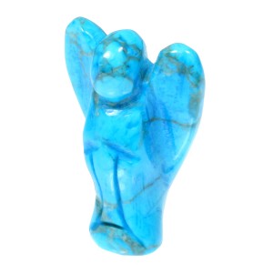 Angel,   Small, Howlite - Turquoise