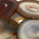 Agate Slice, A6 size ~ 125mm, Bag of 5 - Natural