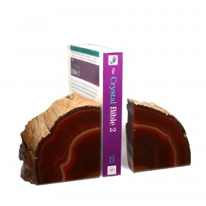 Agate Book Ends, natural ~ 11cm