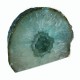 Agate Cut Base slice, turquoise with Crystal Centre  ~16cm