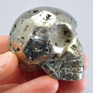 Pyrite Skull, ~64mm deep