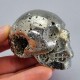 Pyrite Skull, ~73mm deep