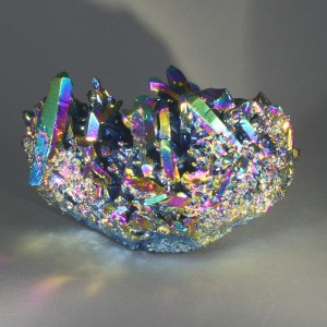 Rainbow Aura Quartz Cluster ~ 95mm wide