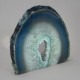 Agate Cut Base slice, blue with Crystal Centre  ~13cm