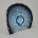Agate Cut Base slice, blue   ~14cm