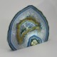 Agate Cut Base slice, turquoise with Crystal Centre  ~18cm