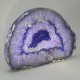 Agate Thick Cut slice, purple   ~18cm